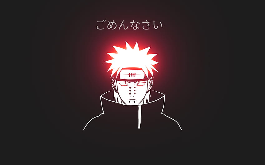 Naruto Pain Minimal Macbook Pro Retina, anime, i tło Tapeta HD