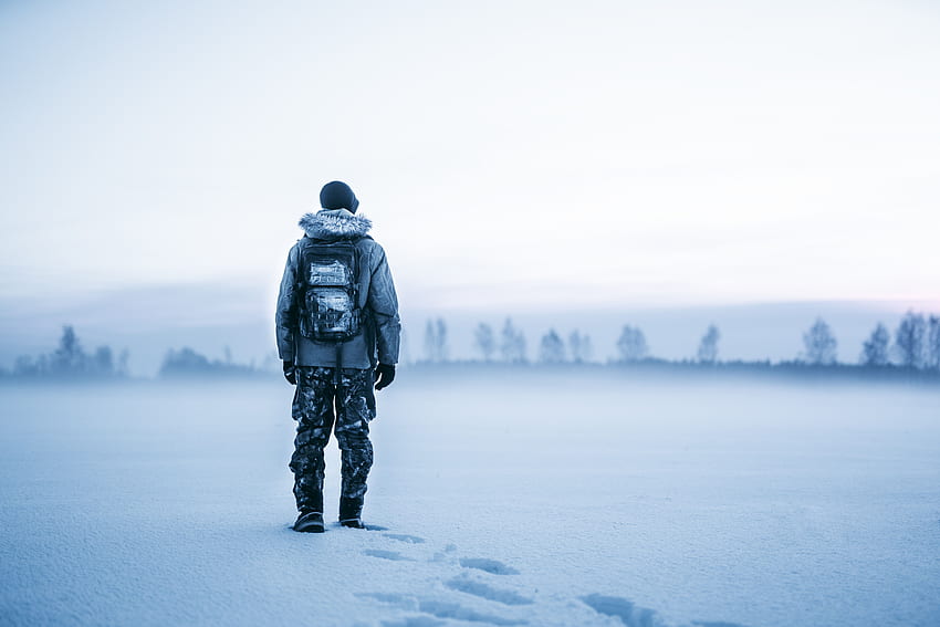 Winter, Nature, Snow, Human, Person, Backpack, Rucksack, Tourist HD wallpaper