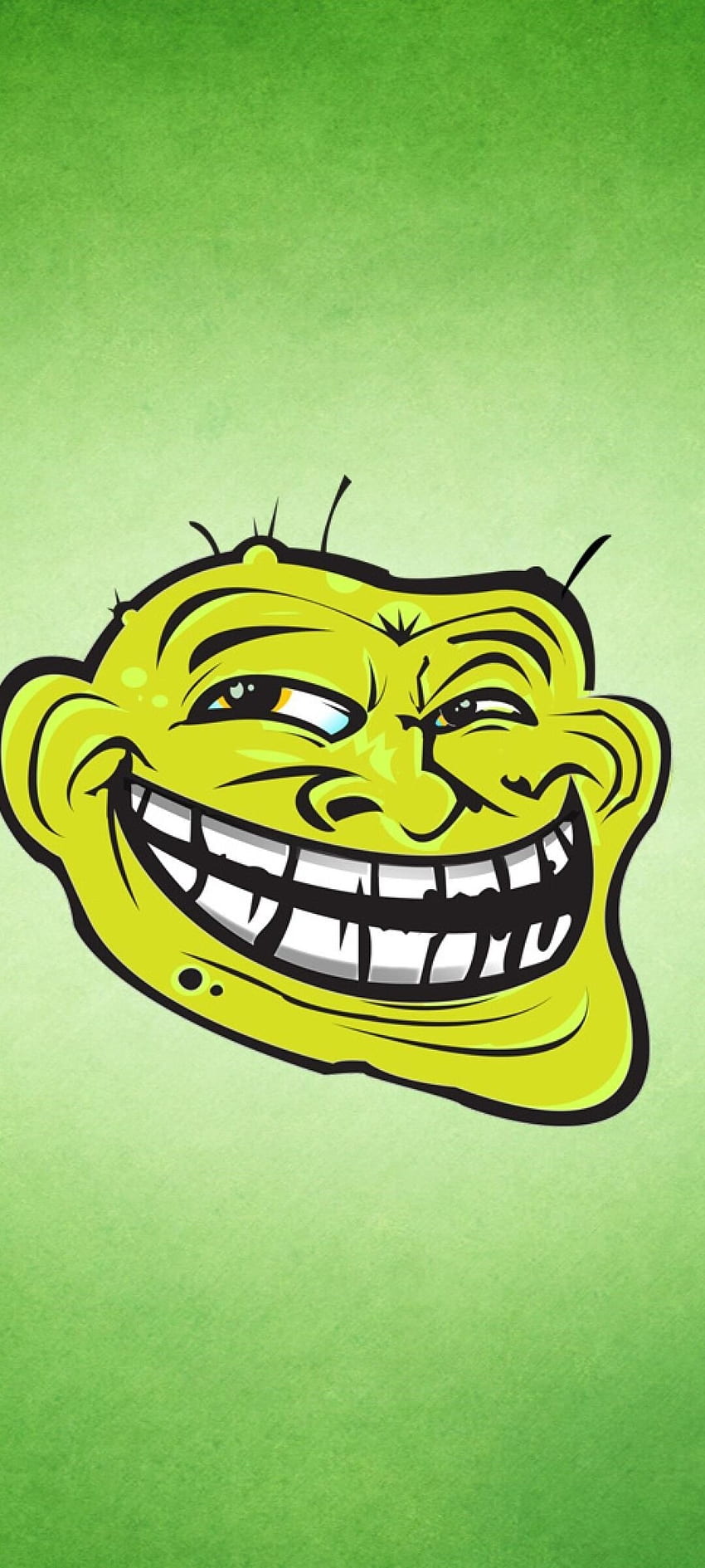Trollface Art, rosto, verde, social, , facebook, desenho, troll, , trolling, engraçado, monstro Papel de parede de celular HD