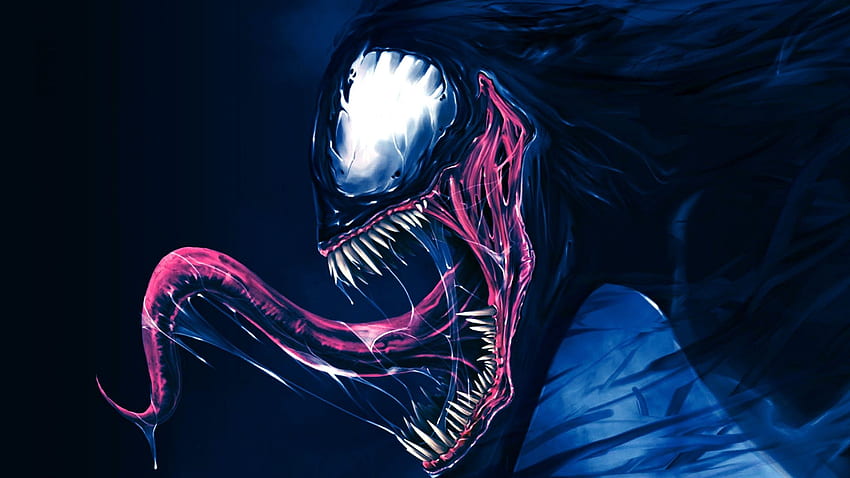 Venom, Tongue, Artwork - High Quality iPad Pro 12.9 HD wallpaper