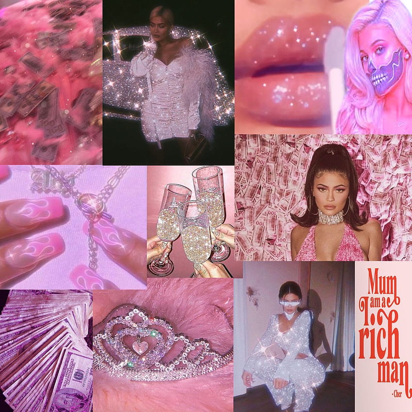 Kylie Jenner Glitter Aesthetic. Kylie jenner, Aesthetic , Sequins HD ...