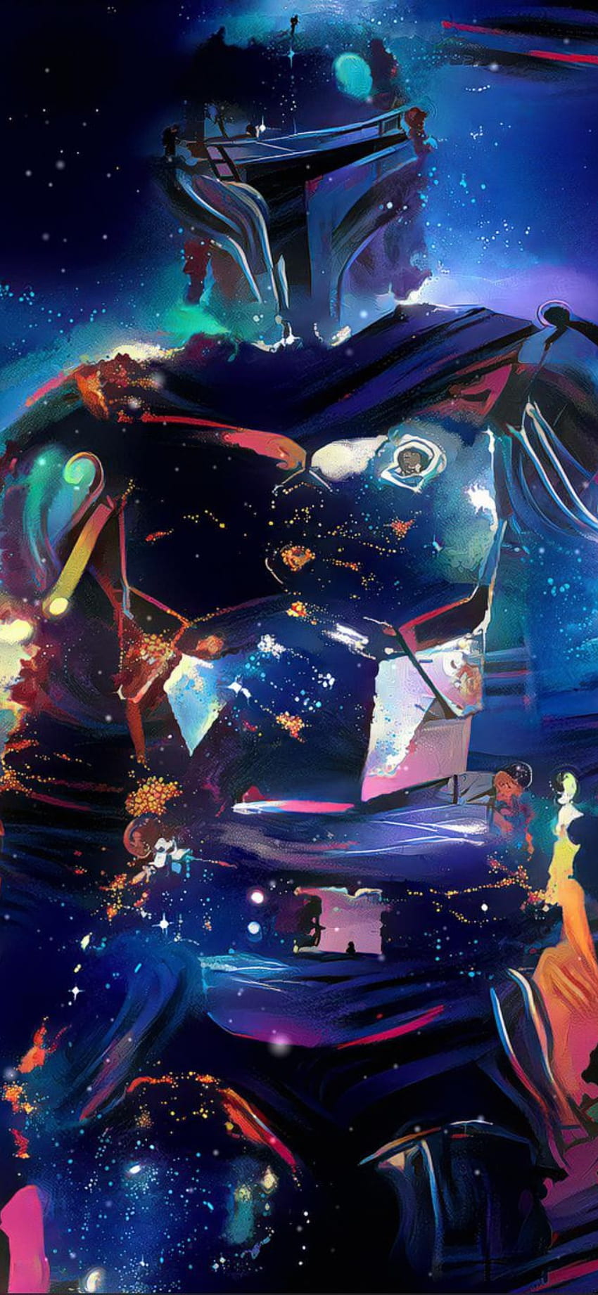 Espacio Mandaloriano, Starwars fondo de pantalla del teléfono
