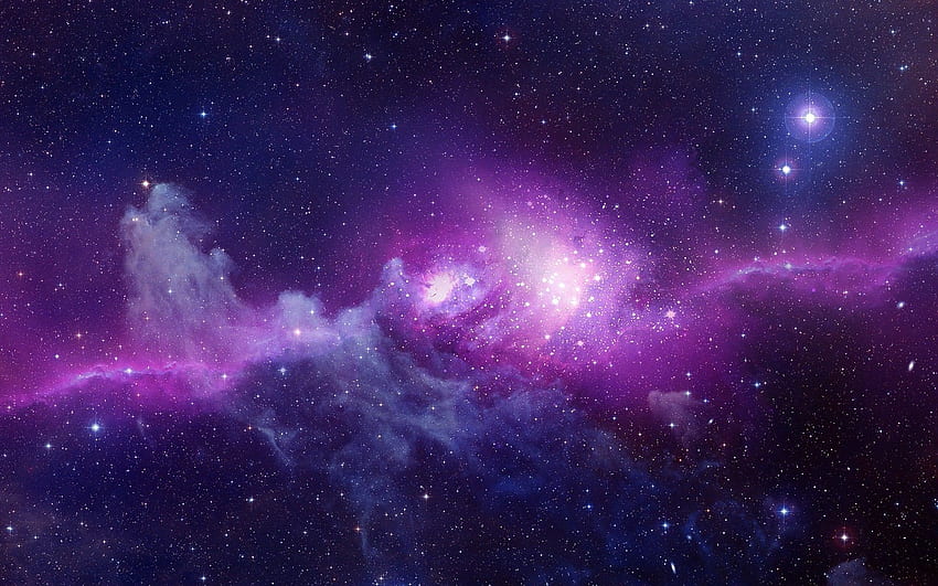 กาแล็กซี่สีม่วง วอลล์เปเปอร์ HD