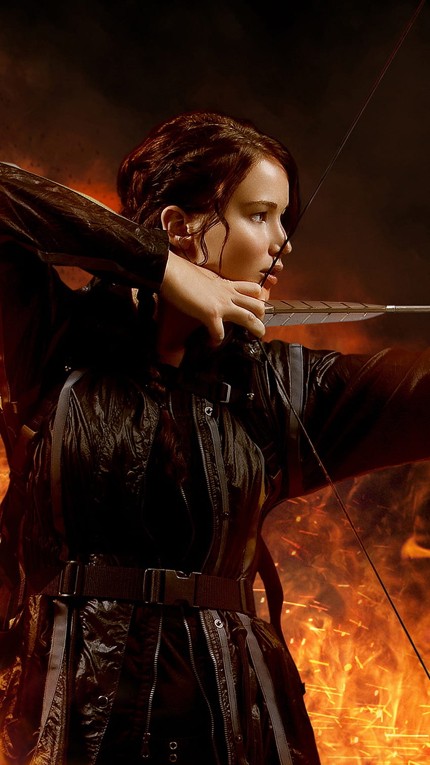 за Galaxy - Catching Fire, Katniss Everdeen HD тапет за телефон