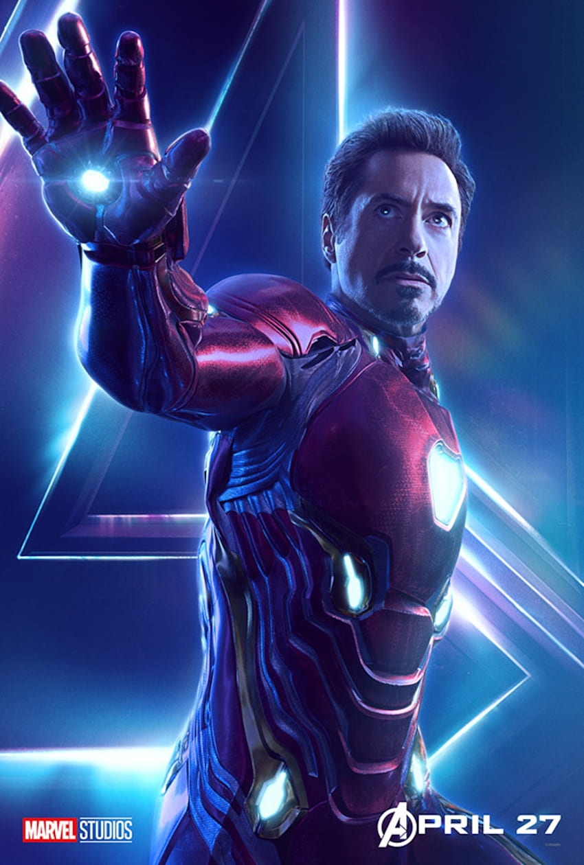 dari Avengers: Poster Karakter Perang Infinity - E! Daring, Tony Stark Mati wallpaper ponsel HD