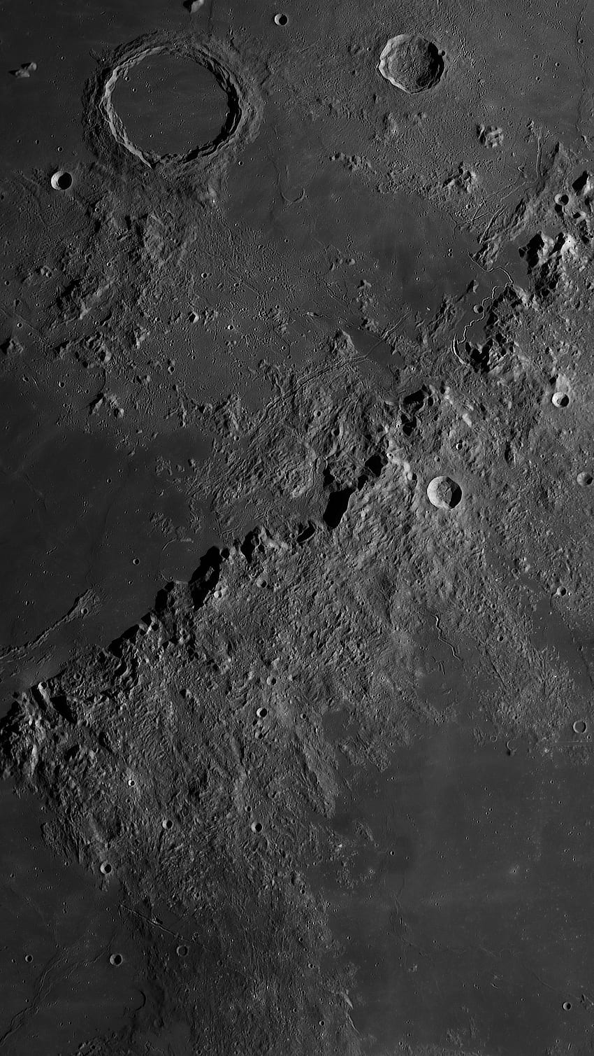 Montes Apeninos. Astronomia, textura da lua, impressões vintage de astronomia Papel de parede de celular HD
