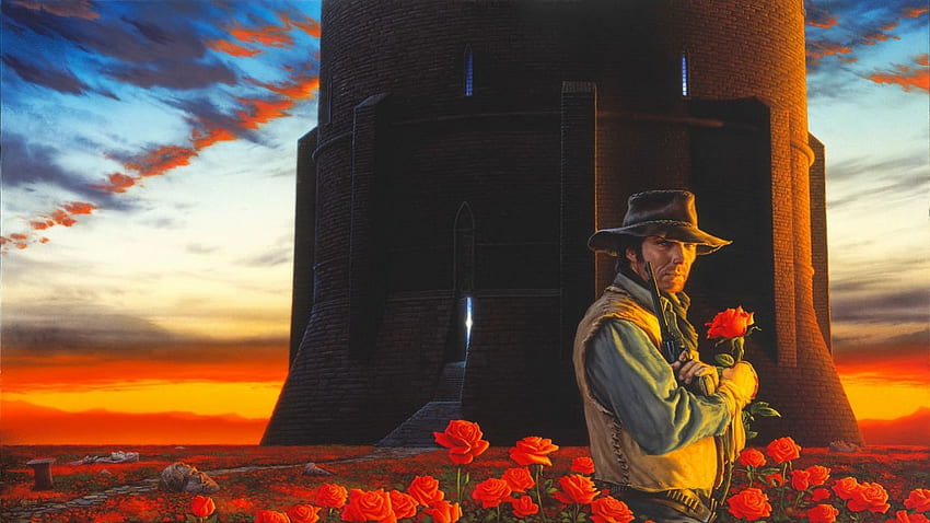 Fantasy art artwork warrior dark tower stephen king western, Stephen King Art HD wallpaper