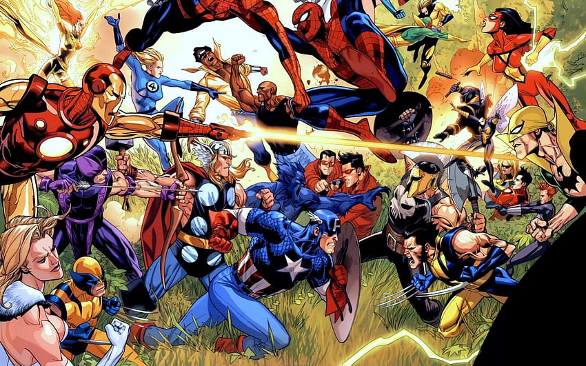 スーパーヒーロー、ヒーロー、コミック、スーパー、DC、マーベル 高画質の壁紙