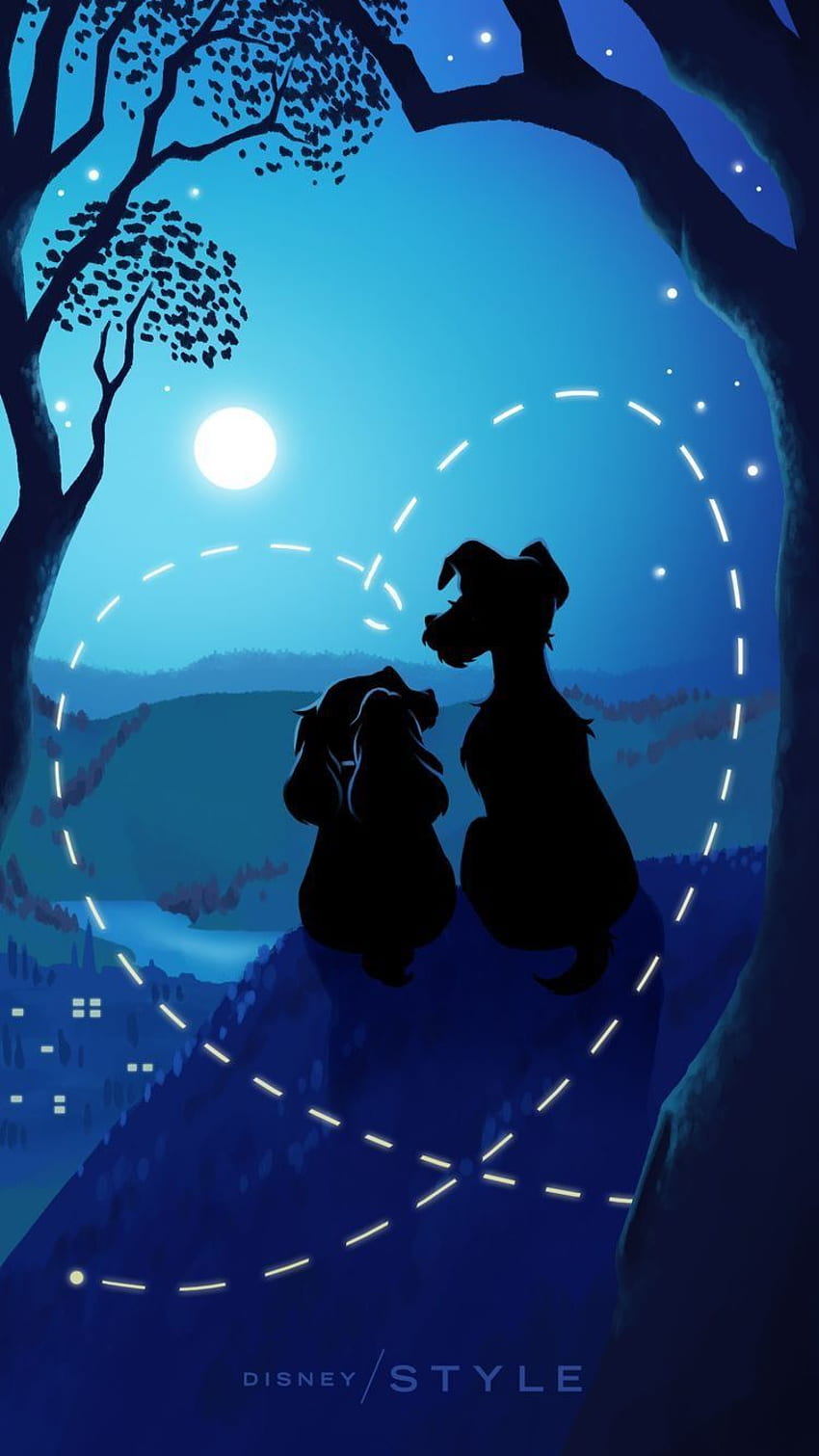Download Cute Disney Lady And The Tramp Wallpaper  Wallpaperscom