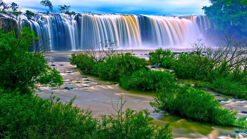 Animated Waterfall Waterfalls - Water Scenery Nature - - HD wallpaper |  Pxfuel