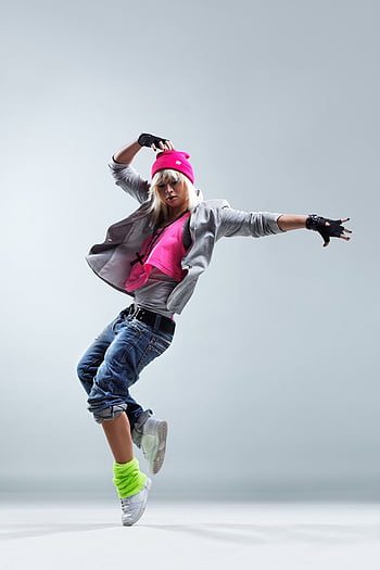 Dancer Striking Modern Poses On Studio Background Showcasing Hip Hop Jazz  Funk And Dancehall Moves Photo And Picture For Free Download - Pngtree