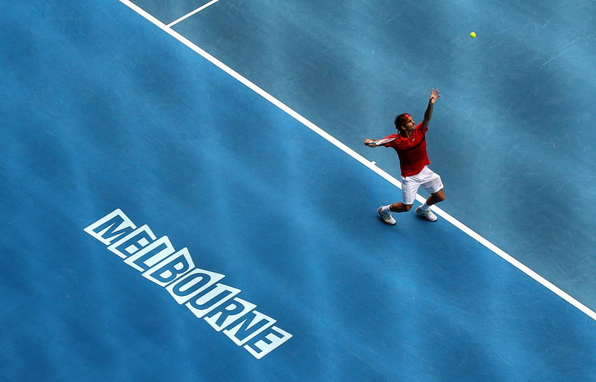 ロジャーフェデラー。 全豪オープン、テニス、全豪オープンテニス 高画質の壁紙