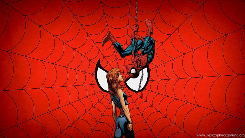 Spider-Man-Computer, Hintergrund, roter Mann-Computer HD-Hintergrundbild