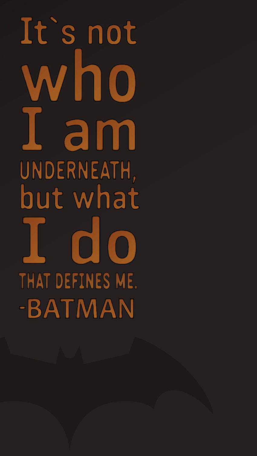 Citation de Batman - Affiche -, Citations de Batman Fond d'écran de téléphone HD