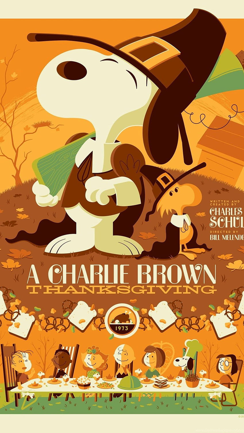 base de Acción de Gracias de Charlie Brown fondo de pantalla del teléfono