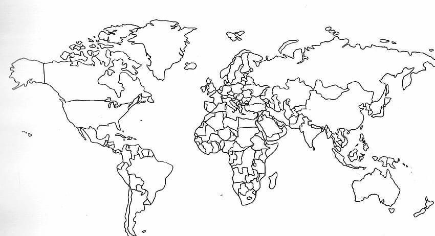 World Map Showing Countries Blank Best Blank Map Of the World with Countries and Capitals Google. World map outline, printable world map, World map printable HD wallpaper
