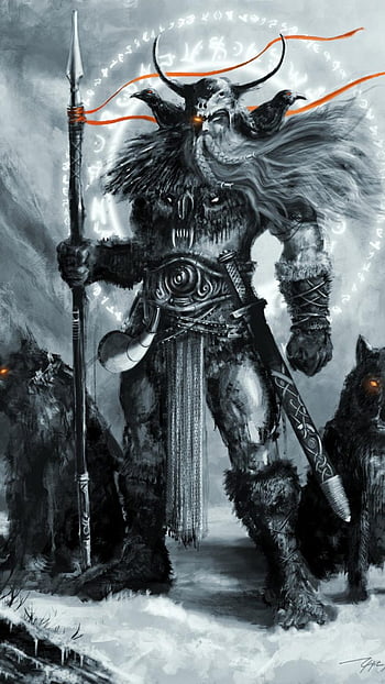 norse wallpaper odin