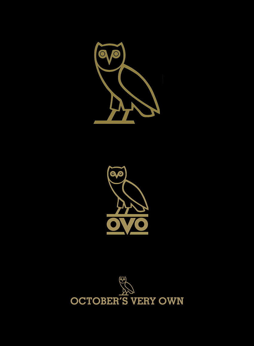 Logotipo y marca denominativa de OVO para la línea de ropa de Drake hecha en Canadá, OCTOBER'S VERY OWN. fondo de pantalla del teléfono