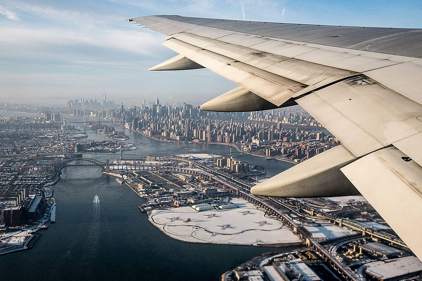 melihat keluar jendela pesawat, gedung pencakar langit, kesenangan, pesawat terbang, keren, arsitektur Wallpaper HD
