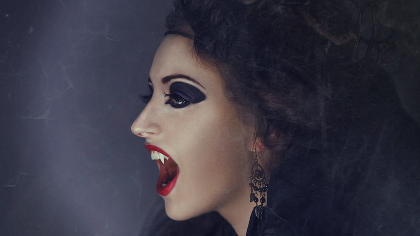 Witch Vampire Girl Halloween costume 2 HD wallpaper