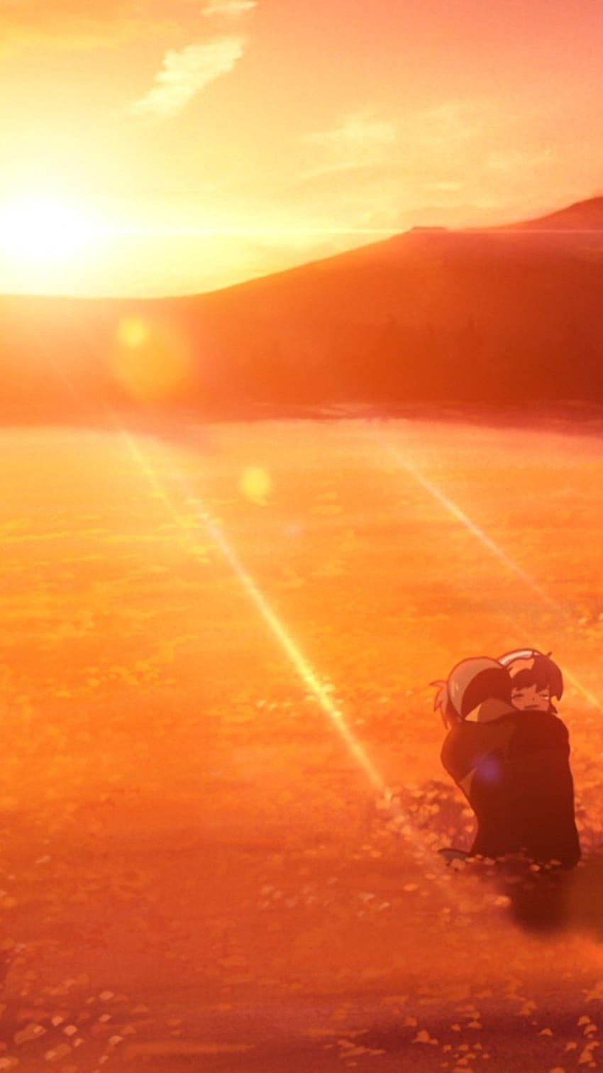 Vista de puesta de sol, anime, clannad después de la historia fondo de pantalla del teléfono