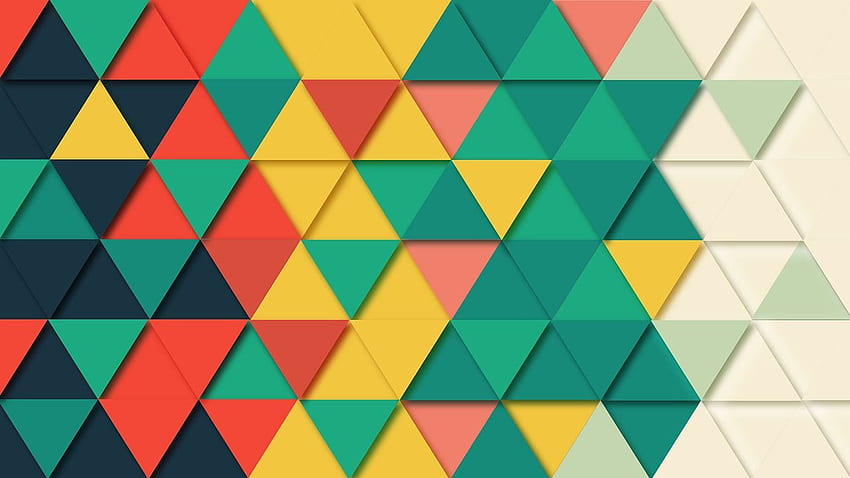 Background Geometric Triangle, Colorful Geometric Triangle HD wallpaper