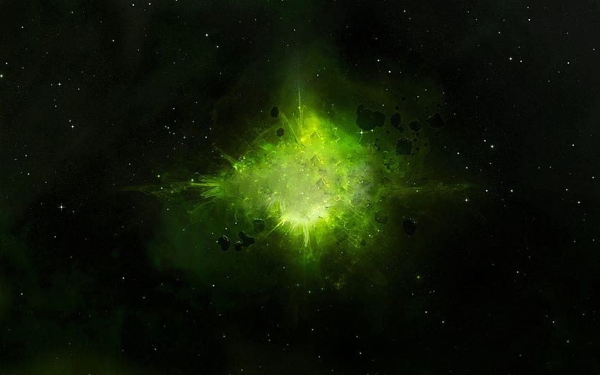 green, Explosion / and Mobile Background, Yellow Paint Explosion HD wallpaper