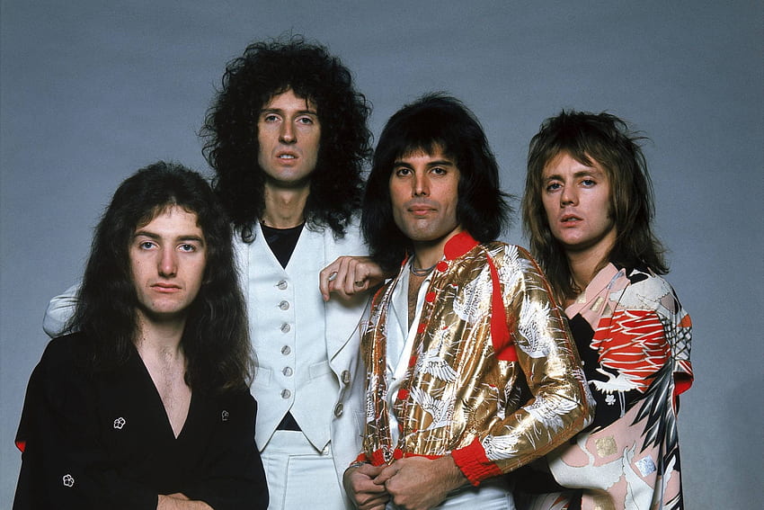 Queen, John Deacon, Brian May, Roger Taylor, Freddie Mercury HD duvar kağıdı