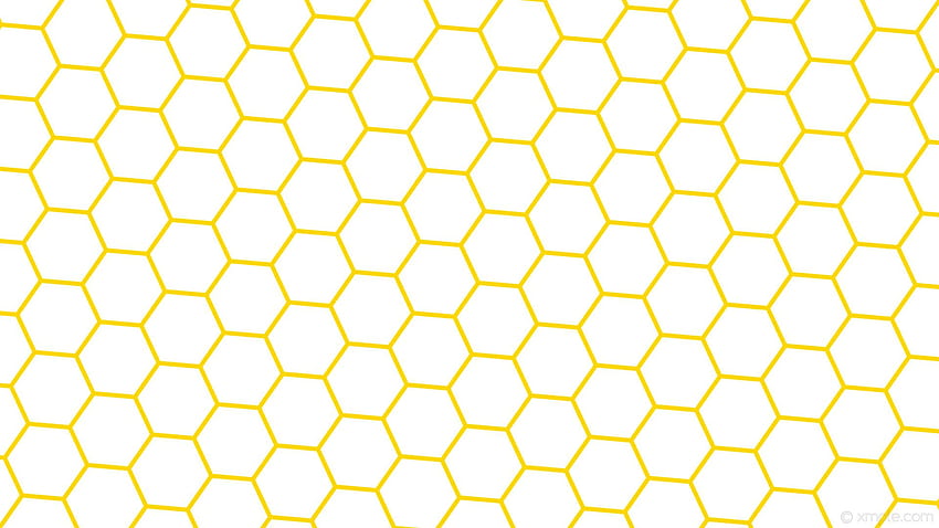 Yellow Hexagon Beehive Honeycomb White Gold - White And Gold Hexagon Background - & Background HD wallpaper