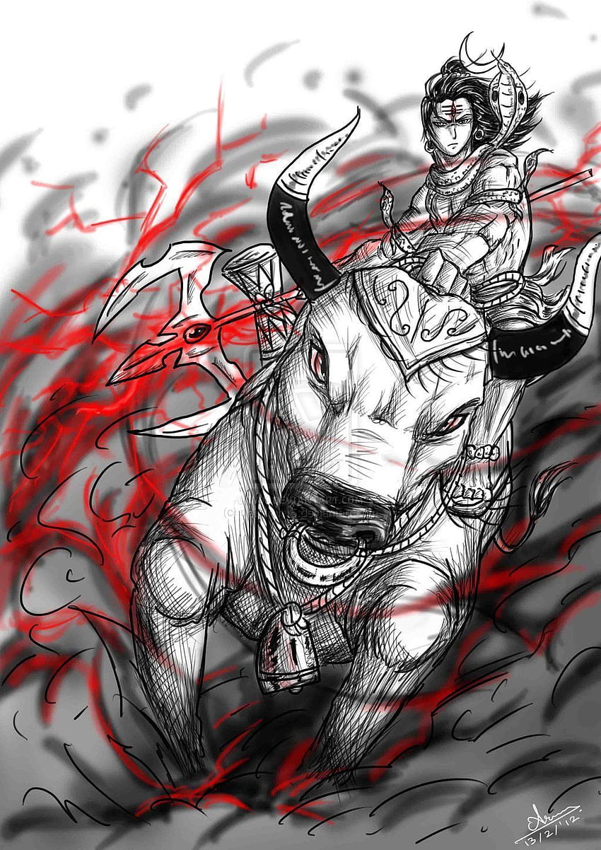 Anime Lord Shiva, Shiva Cartoon HD phone wallpaper