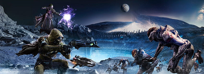Bungie Reveals Breathtaking panoramic for Destiny PS4, Destiny by Bungie HD wallpaper