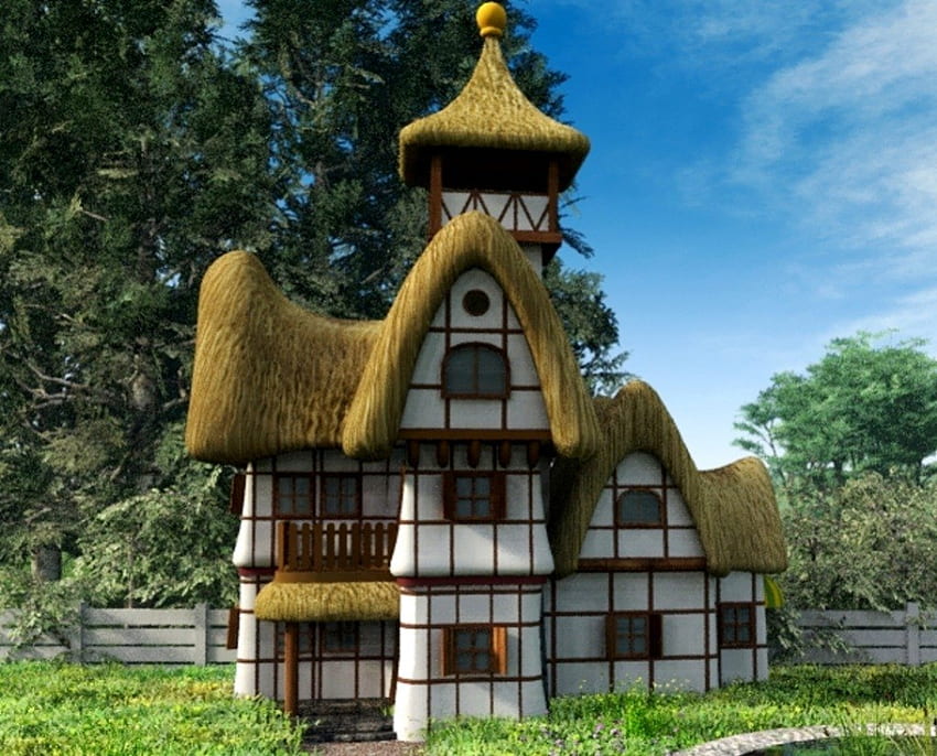 Fairytale Cottage, , color, new HD wallpaper