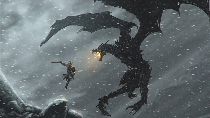 Dragon Knight, Dragon vs Knight HD wallpaper