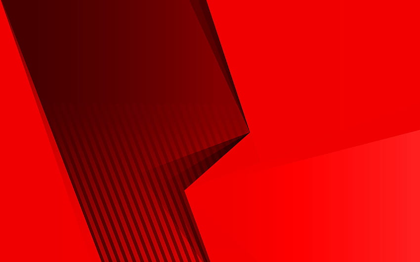 Latar belakang abstrak merah, , Latar belakang kreatif merah, desain material, latar belakang kertas merah dengan resolusi . Kualitas tinggi Wallpaper HD
