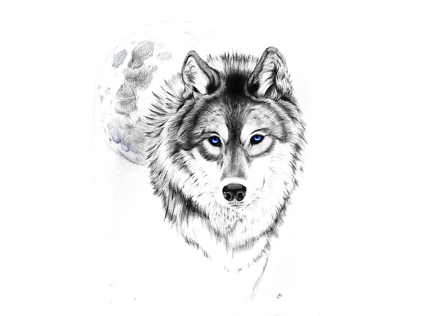 Wolf Tattoo Stickers Howling Wolf Moon Forest Pattern - Temu