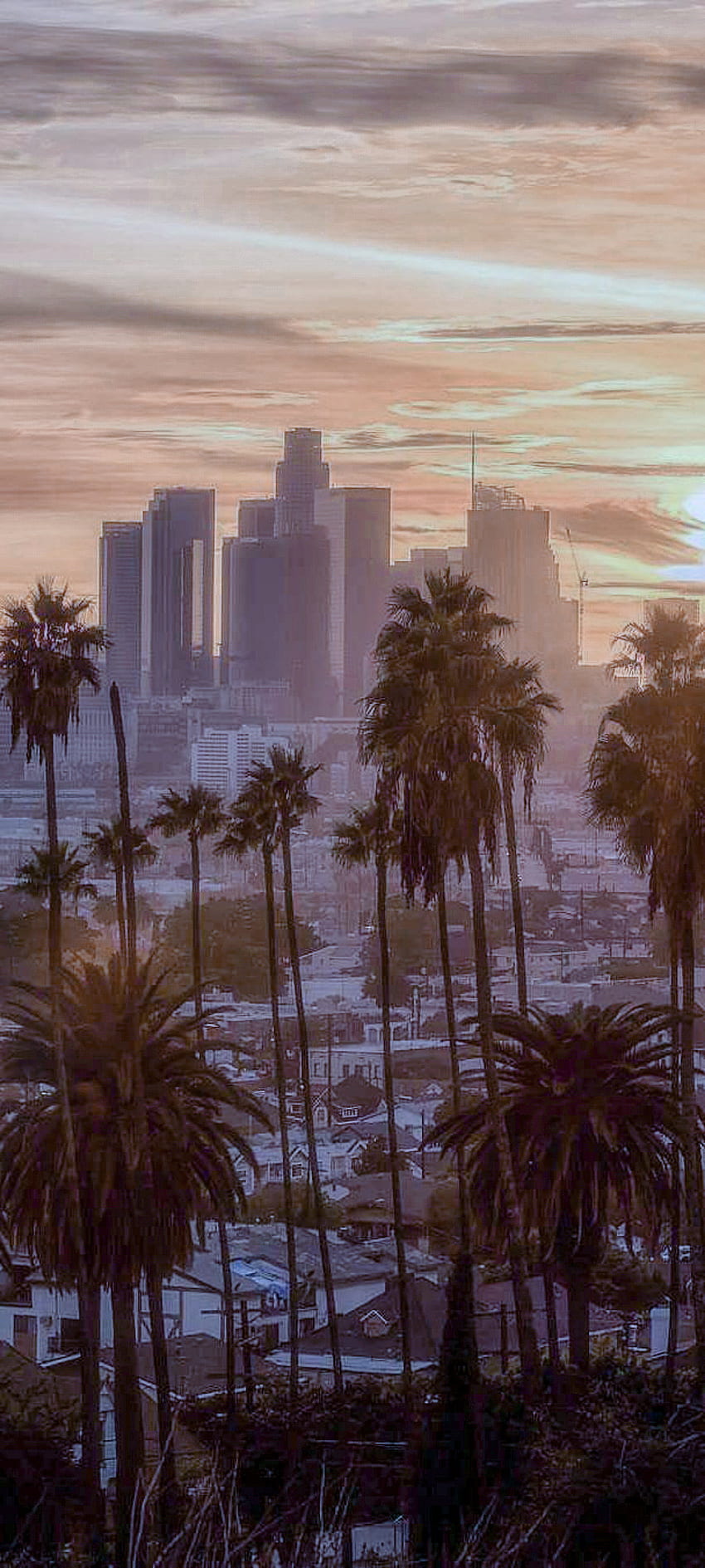 Los Angeles, cielo, ciudad, édifices Fond d'écran de téléphone HD