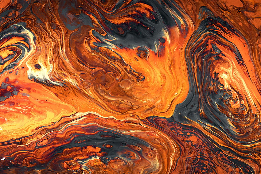 Oranye, cat akrilik, karya seni, tekstur Wallpaper HD