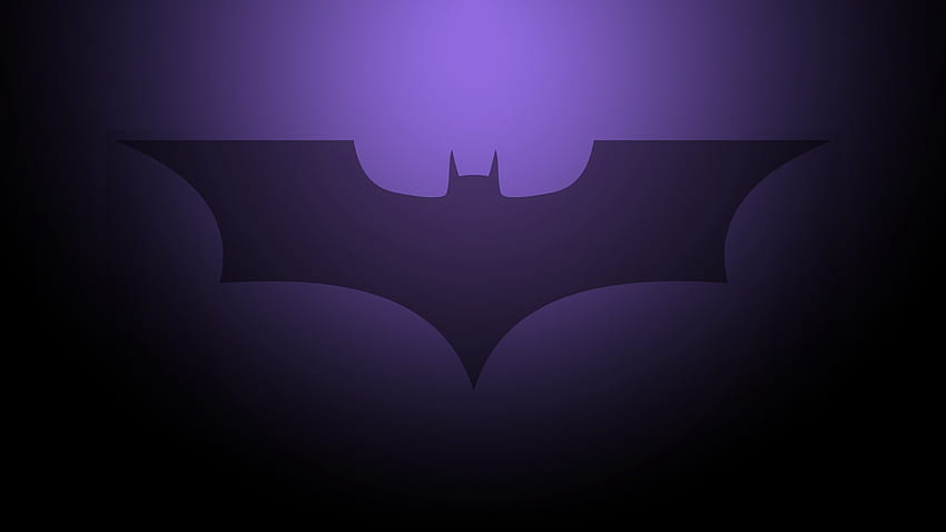 あなたの携帯電話に紫色のバットマンのロゴ - バットマン。 高画質の壁紙