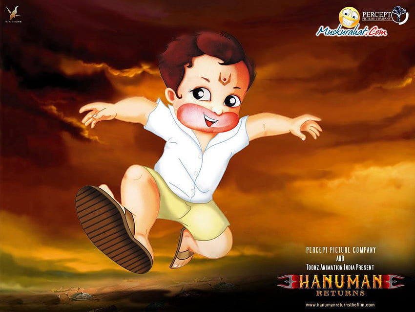 Hanuman Returns (3503), Cartoon Hanuman HD wallpaper
