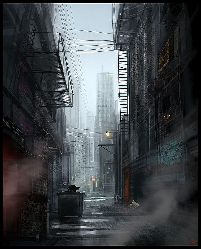 The Student Eye The Alley of Destiny, Alleyway HD phone wallpaper