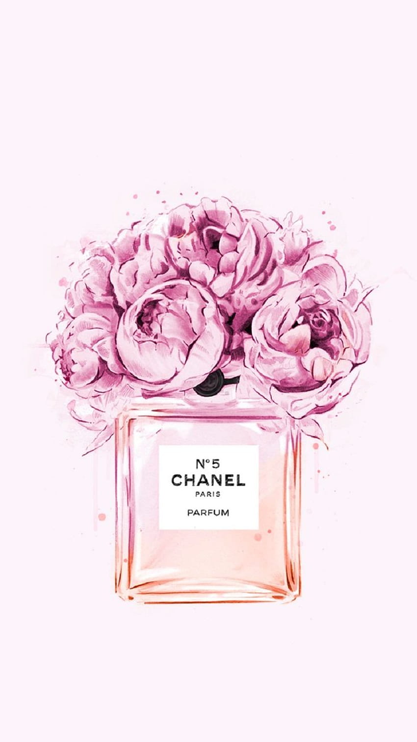 Chanel Rosa. Chanel, lindo iphone, arte de parede de moda, Dior Flower Papel de parede de celular HD