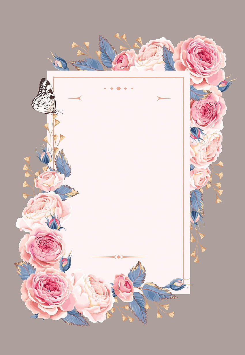 Climbing Roses - Wedding Invitation Template Climbing Roses HD phone wallpaper