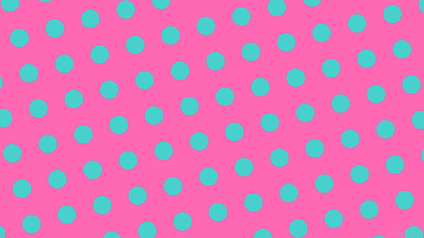 turquoise polka dots wallpaper