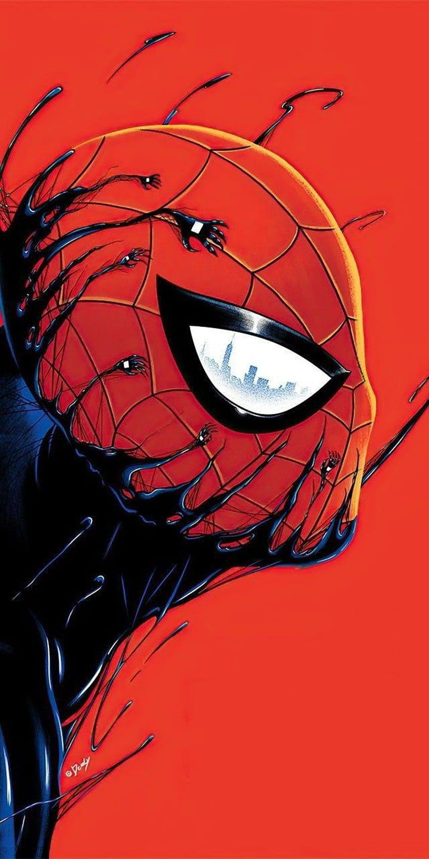 Uomo Ragno . Opera d'arte di Spiderman, arte dei personaggi Marvel, fumetti di Spiderman, disegno di Spider Man Sfondo del telefono HD