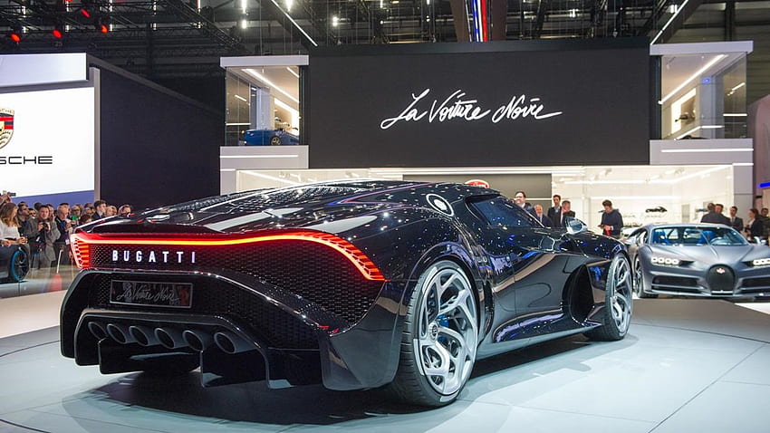 One and Only Bugatti Voiture Noire fait ses débuts à Genève, Bugatti La Voiture Noire Fond d'écran HD