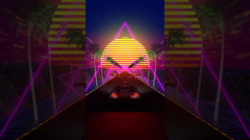 ArtStation - Back To The Future movie Delorean sun loop live , Roman Bondarenko, Neon Future HD wallpaper