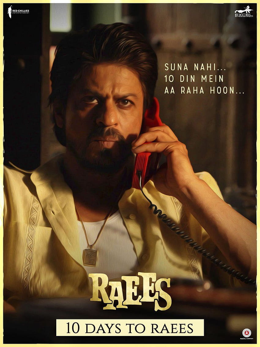 Raees Movie Poster wallpaper ponsel HD