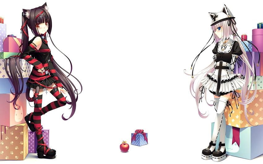 Anime Girls, Anime, Neko Para, Vanilla (Neko Para), Chocolat (Neko Para) / und Handy-Hintergründe HD-Hintergrundbild