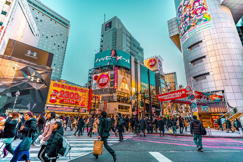 Shibuya Crossing , osoba, pieszy, człowiek, droga, śródmieście, miasto w 2021 r. Najlepsze kursy online graphy, Online graphy, Shibuya crossing Tapeta HD