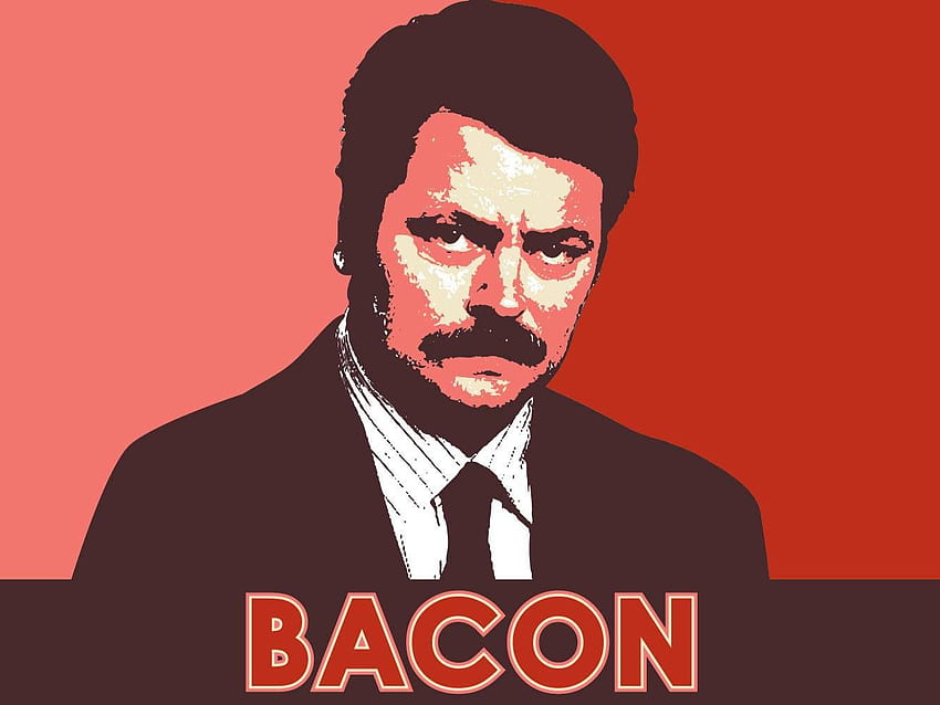 Ron Swanson Bacon HD wallpaper